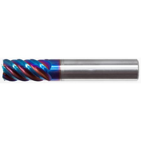 Mastercut Tool Corp. 7/16x5/8x7/16x2-1/2 5FL Square 45° Helix Ultra HY5 with Flat, PowerN 458-016W-5